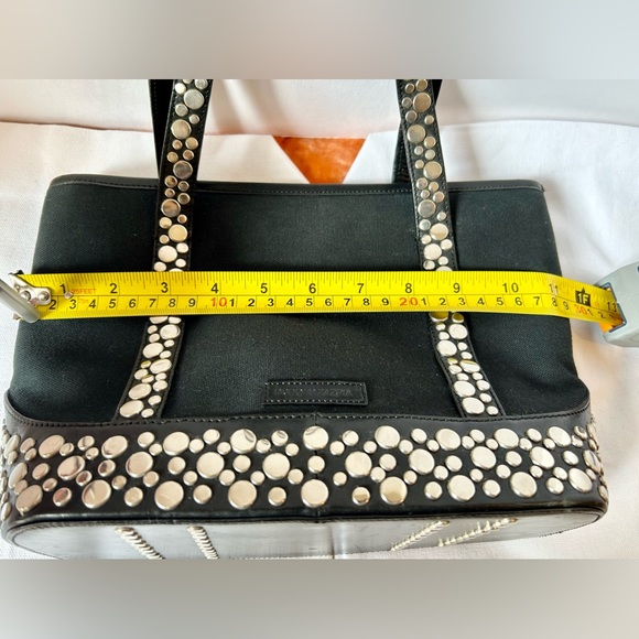 BCBGMAXAZRIA Black Handbag W/ Silver Studs - Picture 12 of 15